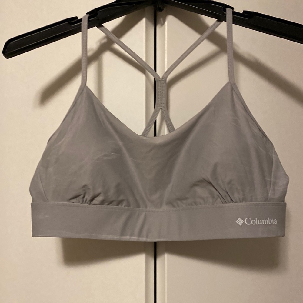 Grey Columbia Sports Bra, NWOT (size XL)